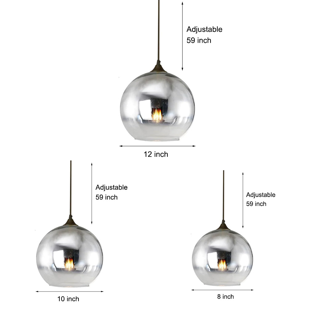 Globe Design Industrial Pendant Lighting Modern Glass LED Kitchen Lighting Dining Room Lighting Ceiling Light