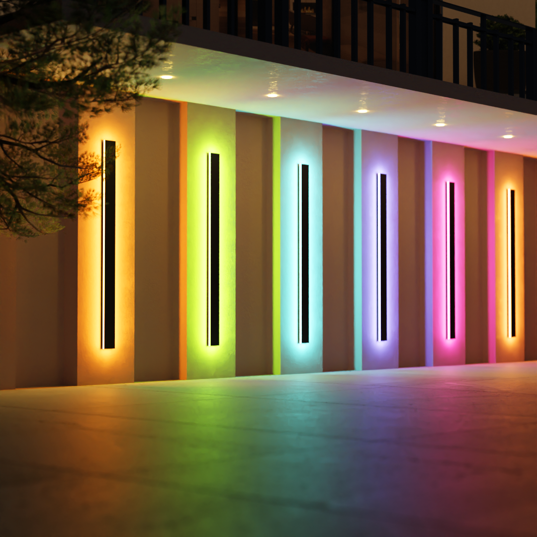 Minimalist Line Outdoor Waterproof Dust-proof LED Garden Wall Sconces