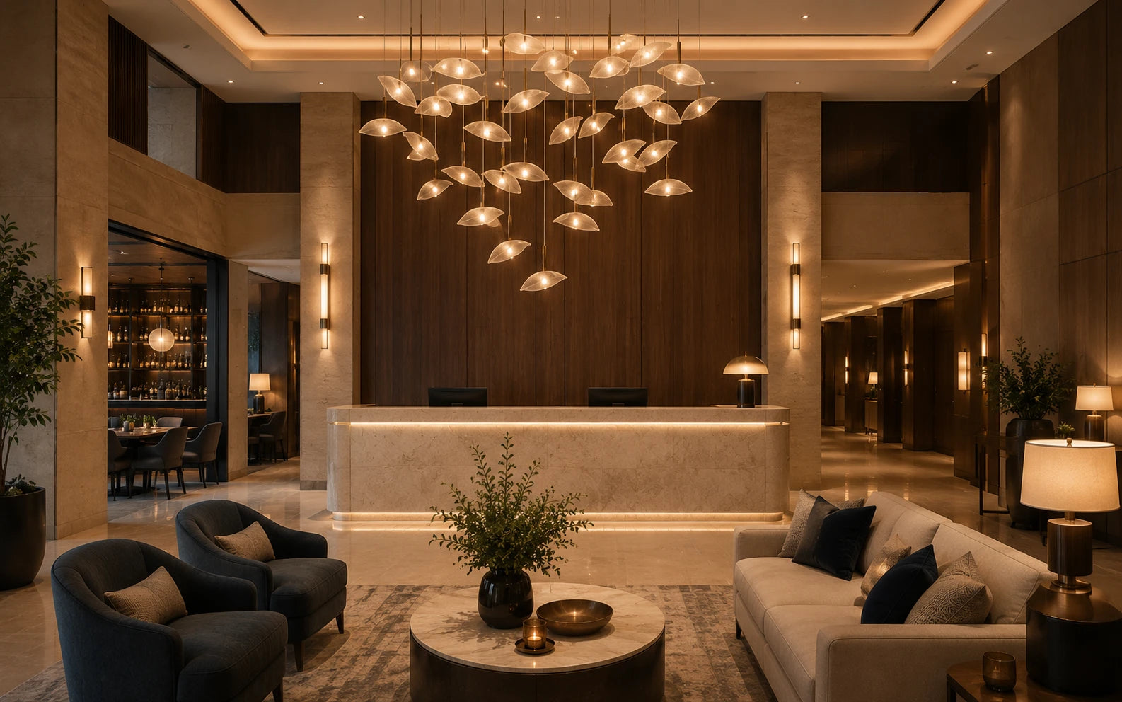 Hospitality Lighting Solutions for Hotels, Restaurants & Guest Spaces
