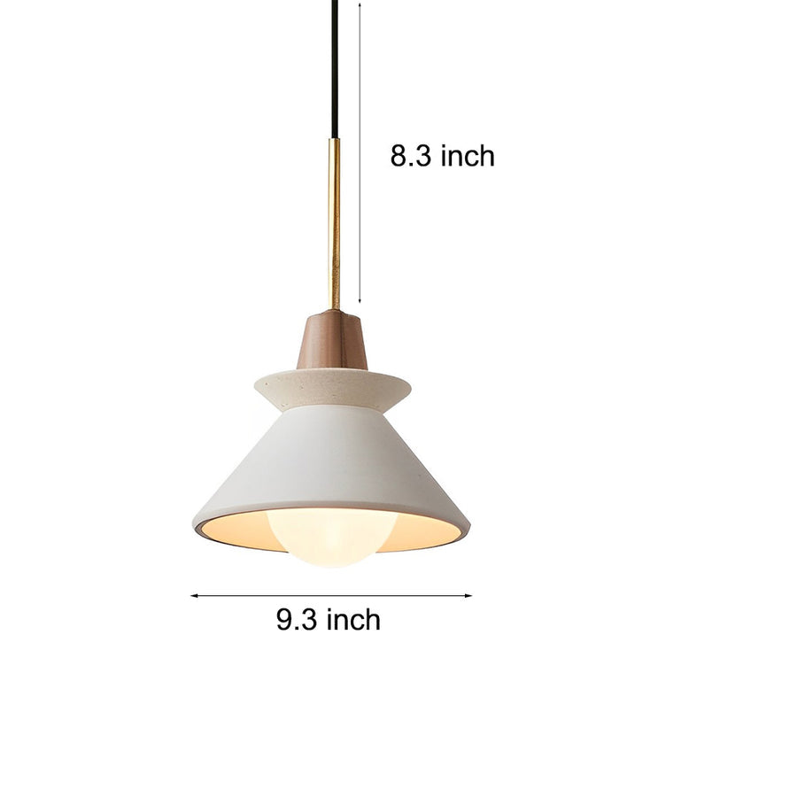 Creative Cement Wood White Nordic Chandelier Kitchen Pendant Lighting