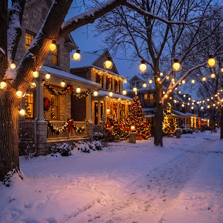LED Globe String Lights Multi-power Mode Outdoor Lights