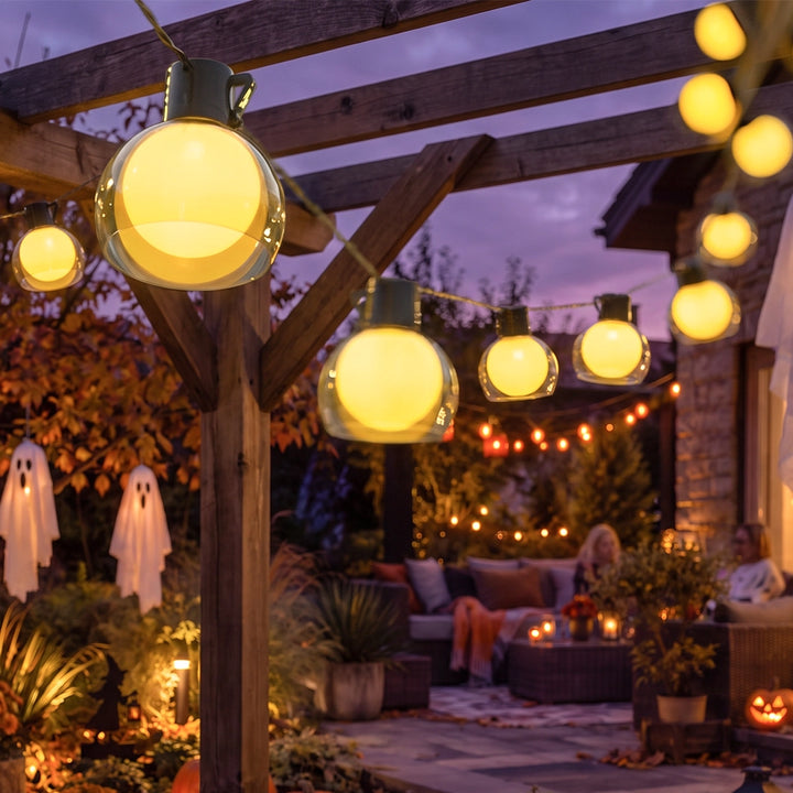 LED Globe String Lights Multi-power Mode Outdoor Lights