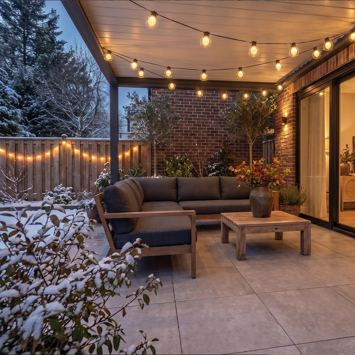 LED Globe String Lights Multi-power Mode Outdoor Lights