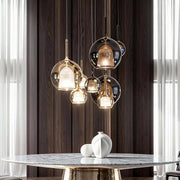 Glass Ball Pendant Light Nordic LED Glass Art Island Light