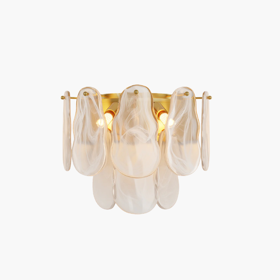 Art Deco French Luxury Glass Wall Sconce