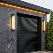 Exterior Wall Lights Black Waterproof Minimalist Lamp