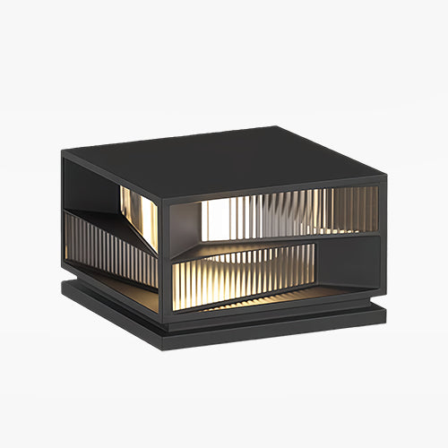 Black Waterproof LED Outdoor Pillar Light