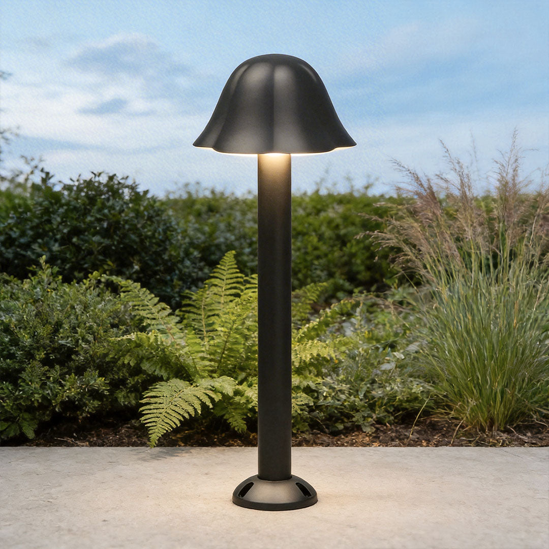 Black Outdoor Path Light Courtyard Mushroom Landscape Light