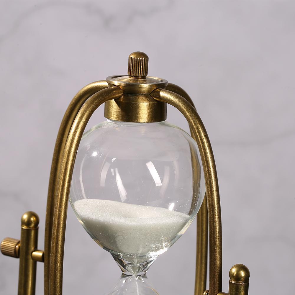 Modren Marble Hourglass Decorative Sand Hourglass Timer White