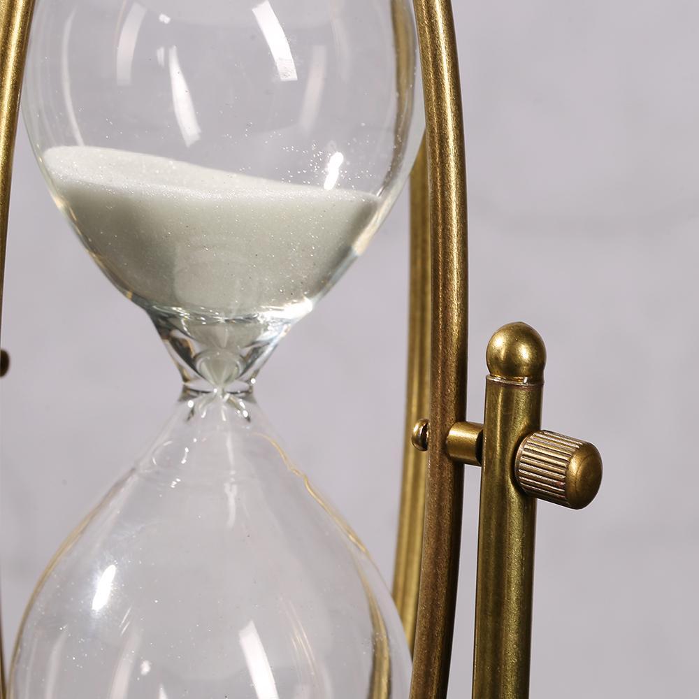 Modren Marble Hourglass Decorative Sand Hourglass Timer White
