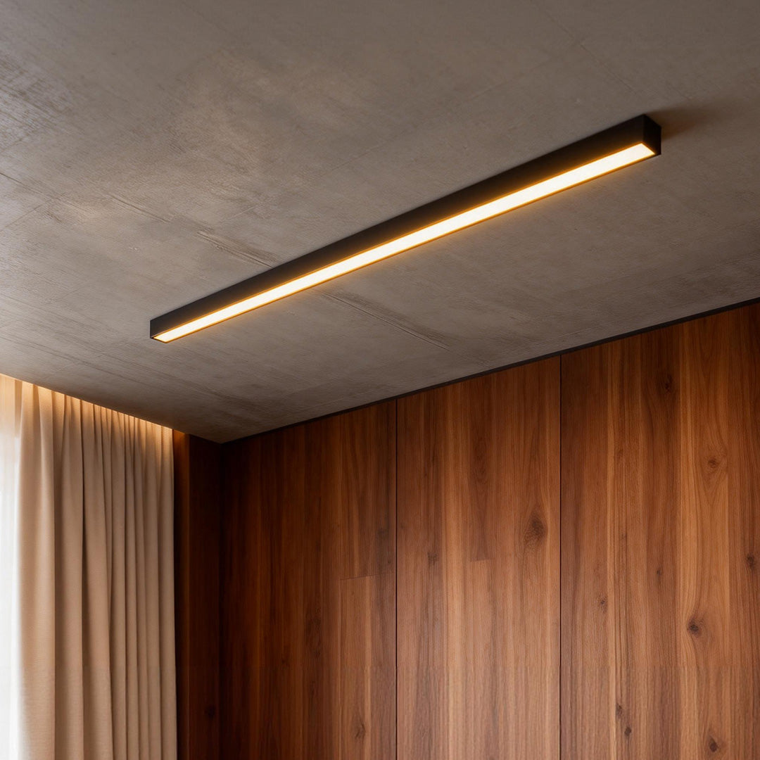 Minimalist Strip Stepless Dimming LED Modern Ceiling Light with Remote Control