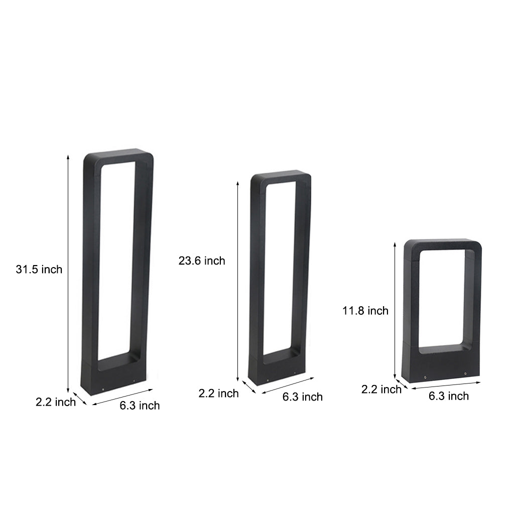 Rectangular COB LED Outdoor Path Lights - Minimalist, Durable & Waterproof