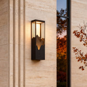 Mountain Scenery LED up Down Lighting Waterproof Solar Wall Lamp Porch Lights