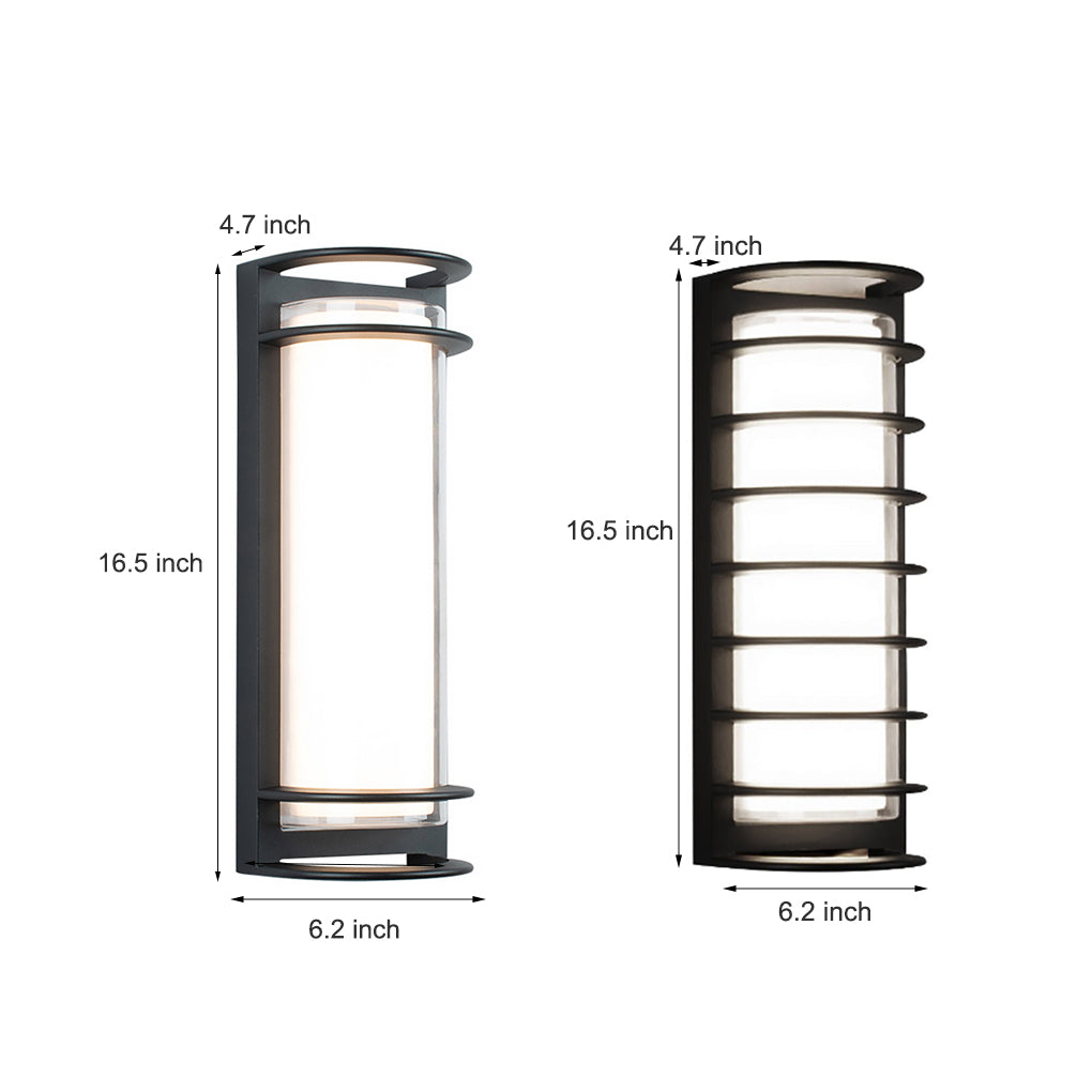 Outdoor Waterproof Double-layer Lampshade Gate Column Exterior Wall Sconces