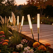 Reed & Cattail Outdoor Column Lights Low Voltage Solar LED Landscaping Garden Lawns Lighting