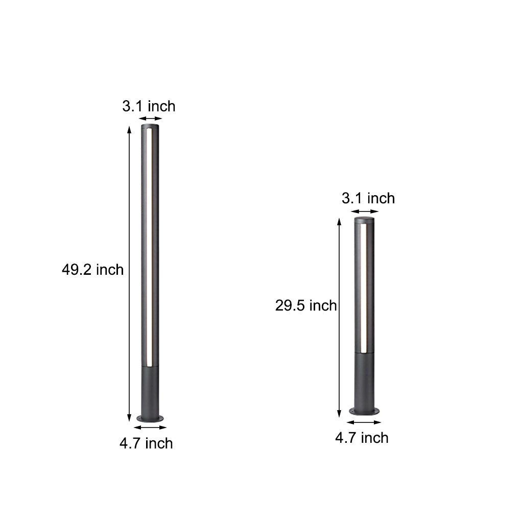 LED Landscape Lighting Decorative Bollard Lights Waterproof for Outdoor Courtyard