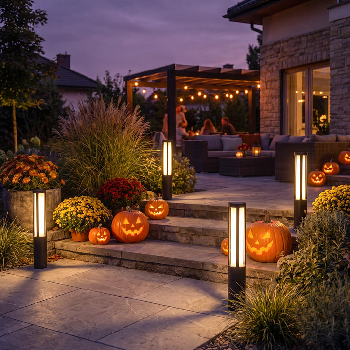Residential Bollard Lights Modern Cylindrical LED Landscape Light