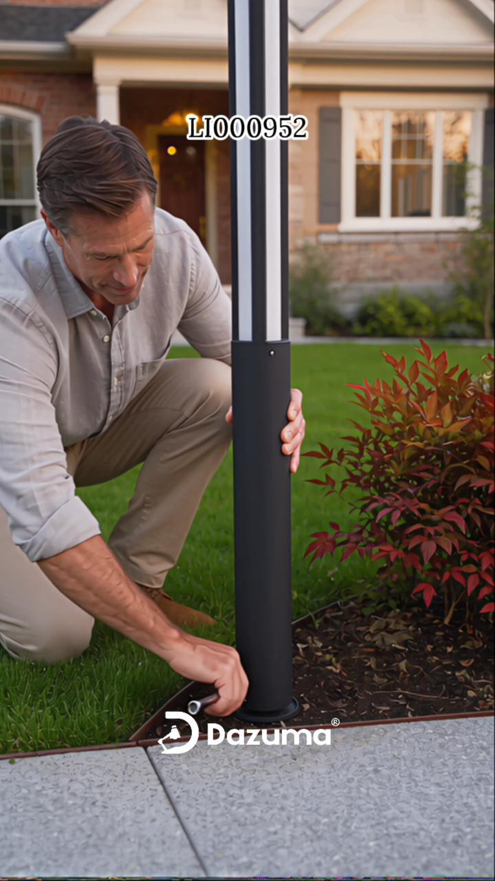 Residential Bollard Lights Modern Cylindrical LED Landscape Light