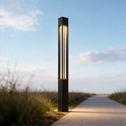 LED Bollard Path Lights Modern Black Landscape Light