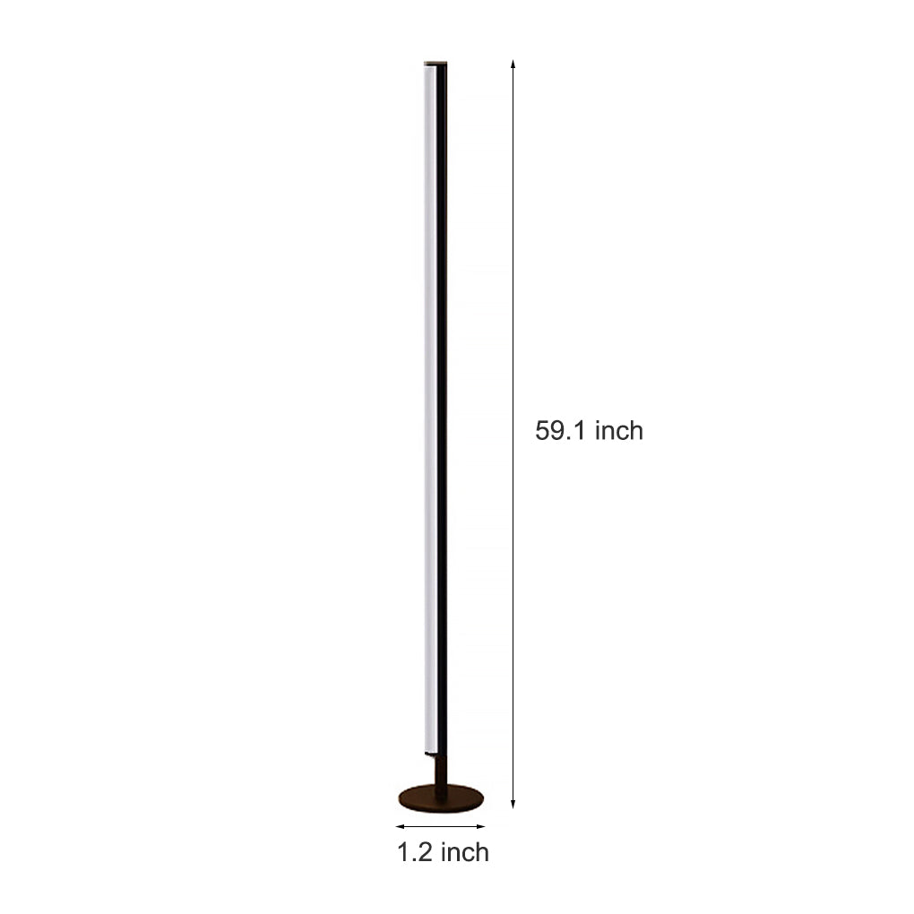 Minimalist Modern Black/White LED Three Step Dimming Accent Floor Lamp