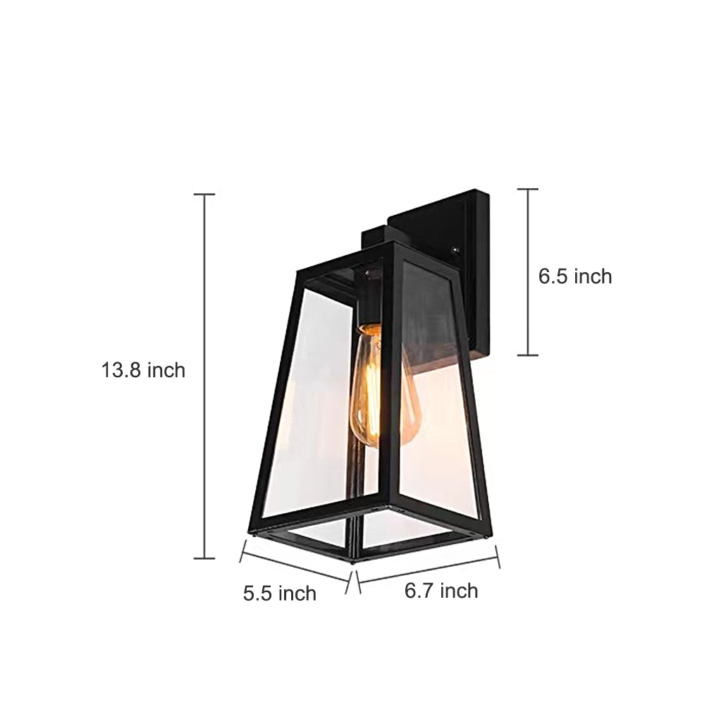 Vintage Industrial Style Glass Sconce Waterproof Outdoor Wall Lights Wall Lamp