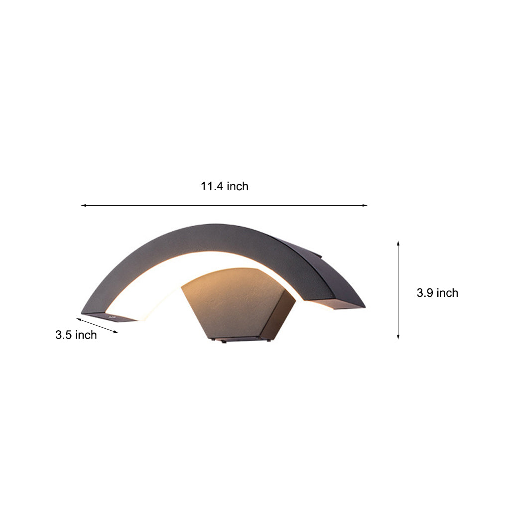 Limited Offer Curved Wall Sconce Outdoor Waterproof LED Wall Lamp