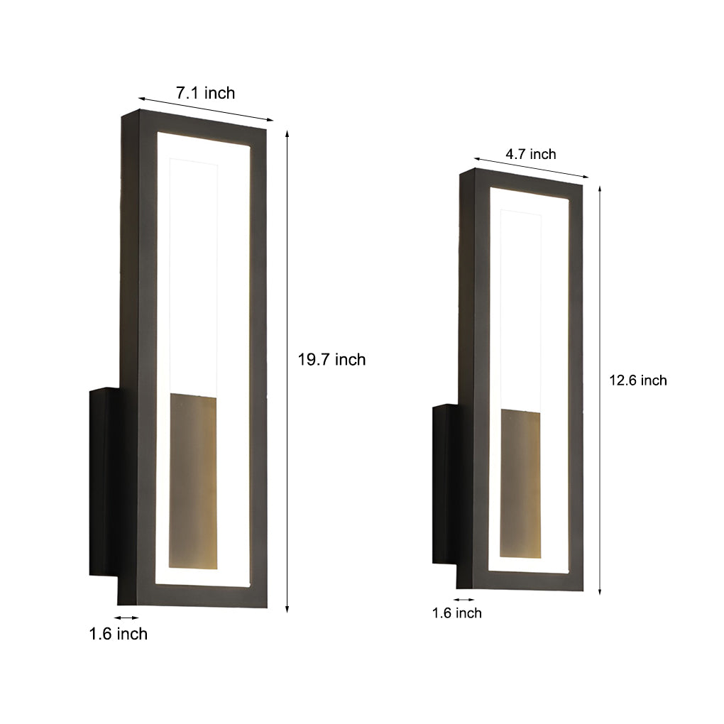 Rectangular LED Modern Wall Lamp Wall Sconce Lighting Wall Light Fixture