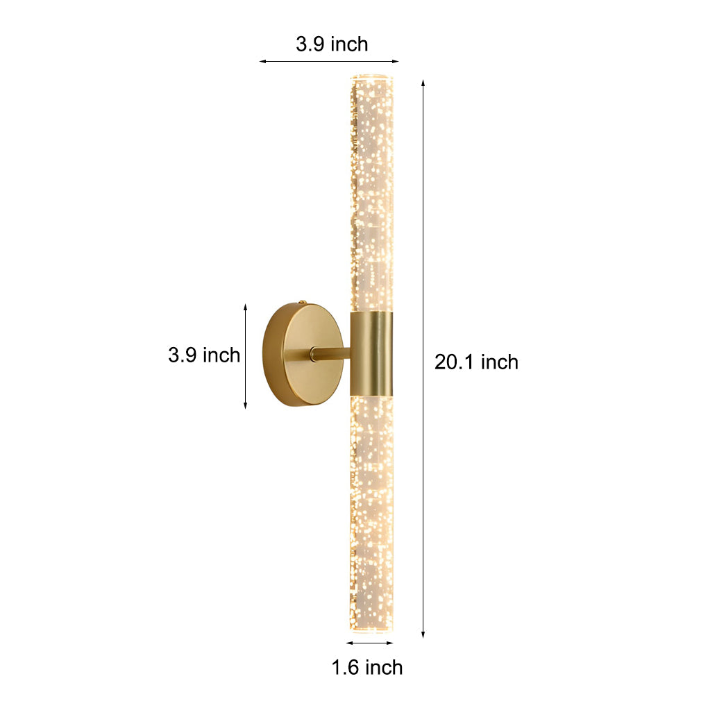 Nordic Cylinder LED Wall Lamp Wall Sconce Iron Acrylic Wall Light