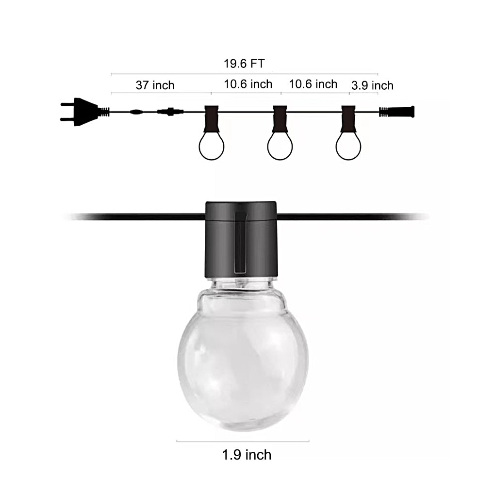 Waterproof Multi-color LED Solar Powered Outdoor String Lights Camping Decor