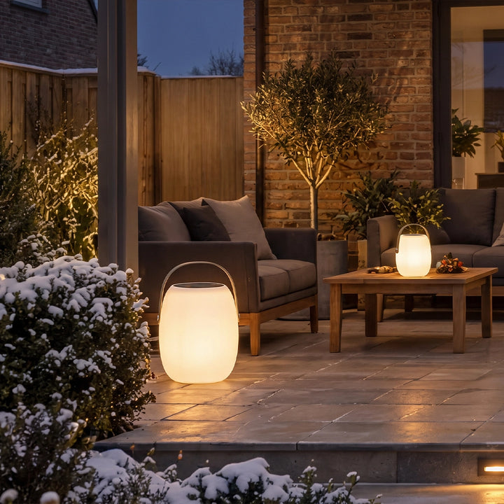 Outdoor Solar Floor Lanterns Portable Lantern LED Light
