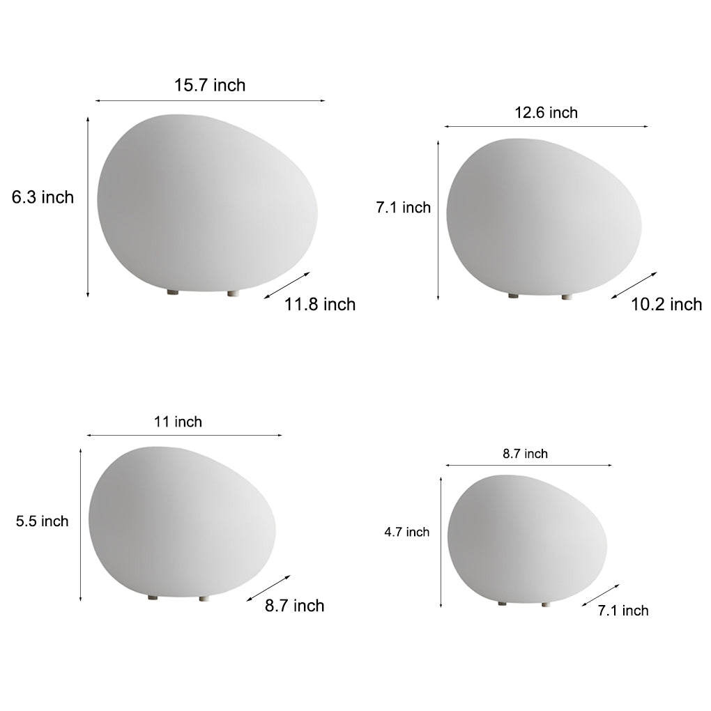 Adjustable LED Cobblestone Outdoor Lamp 3-Color Lighting for Gardens and Lawns