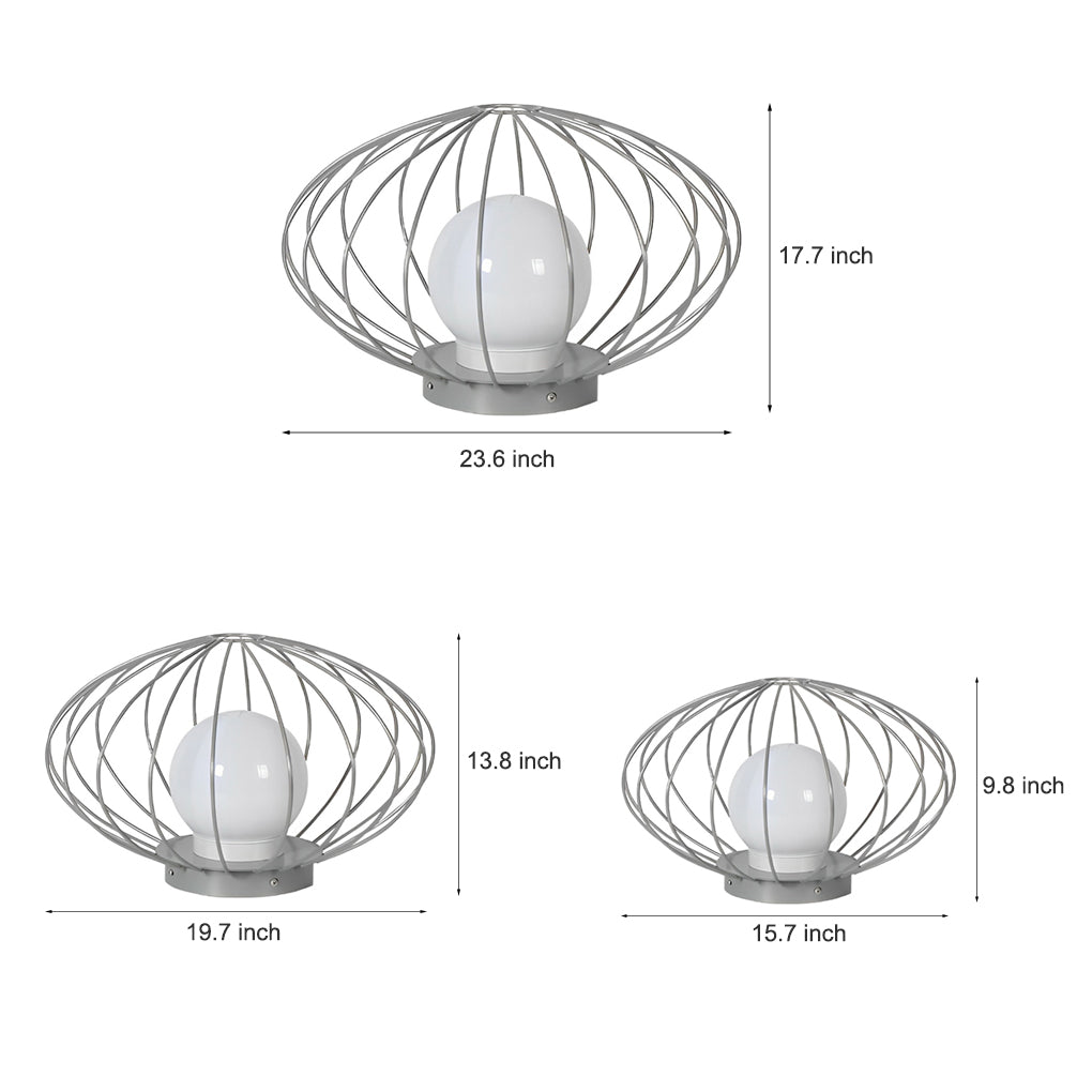 Mushroom Cage Shape LED Waterproof Modern Lawn Lamp Outdoor Lights