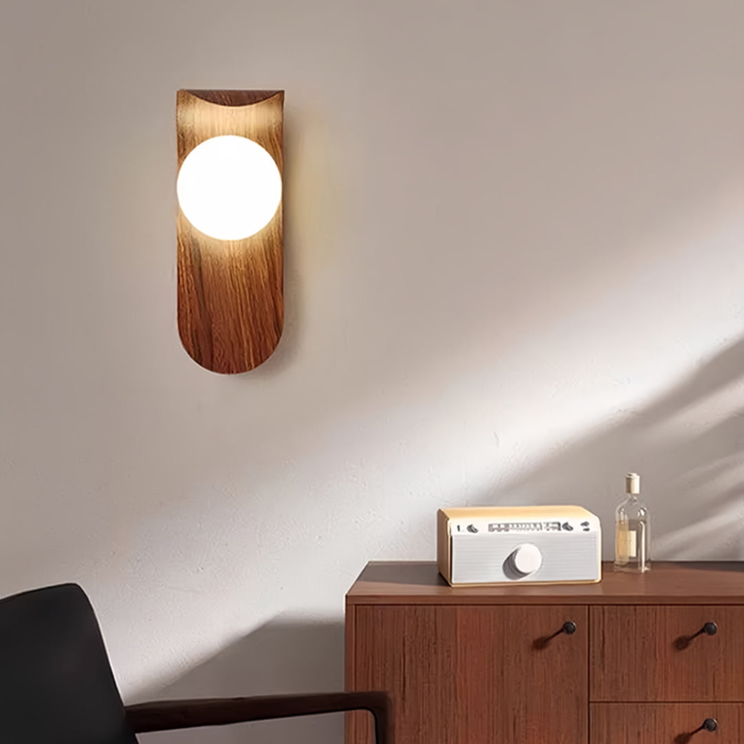 Modern led lights for wall mounted in stylish home office with clean architectural lines