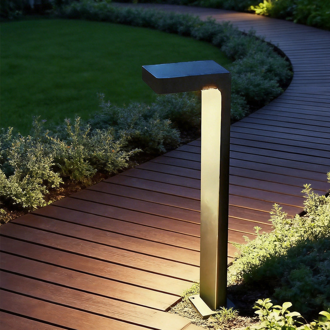 Led Garden Path L Shaped Landscape Light Sensor Modern LED Garden Path Light – Dazuma