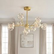 Modern Glass Globe Chandelier Full Sky Star Ceiling Light