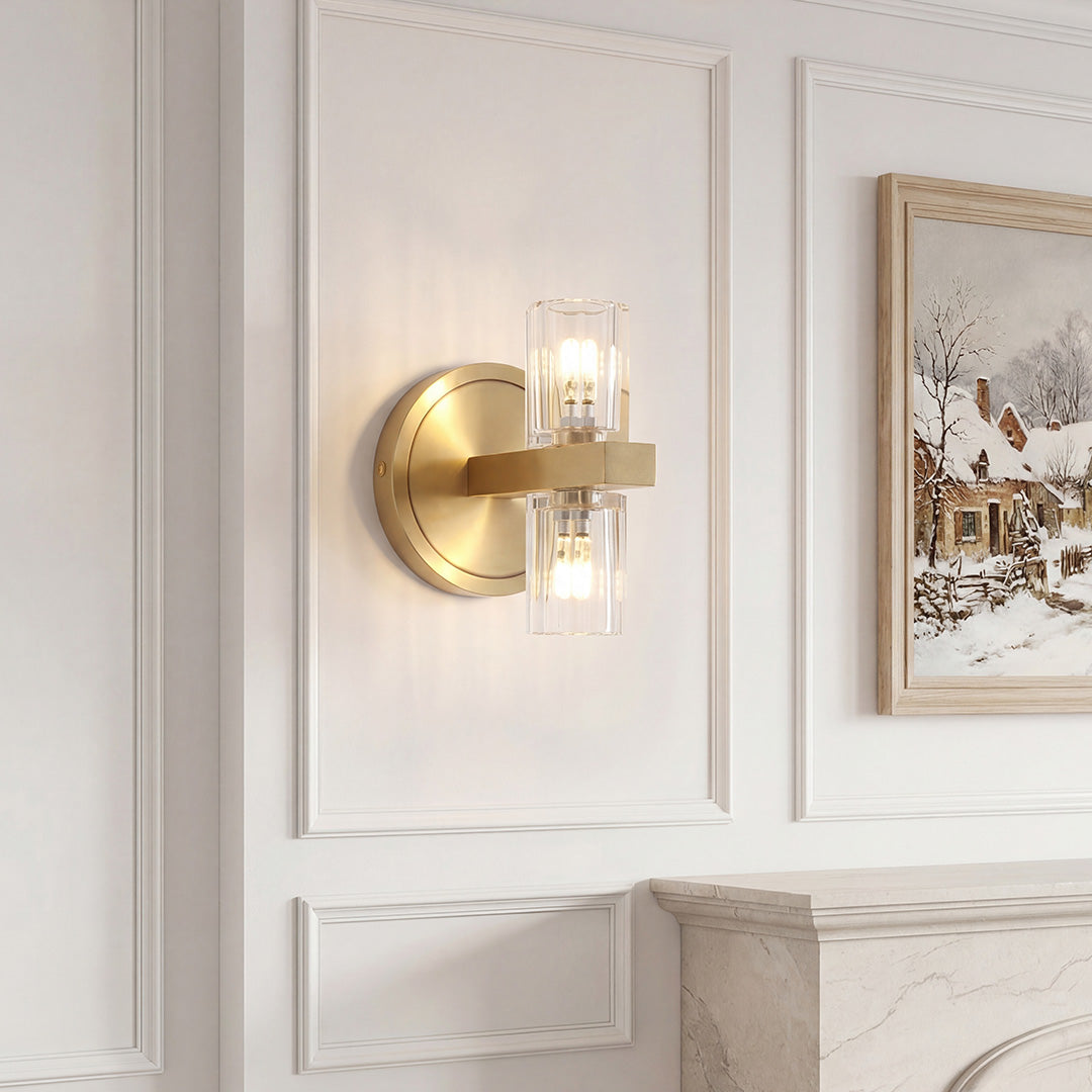 Crystal Wall Light Modern Luxury Metal Copper Lamp