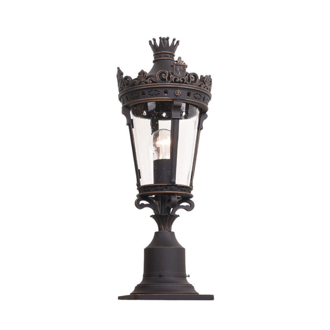 Outdoor Driveway Pillar Lights European Crown Waterproof Light