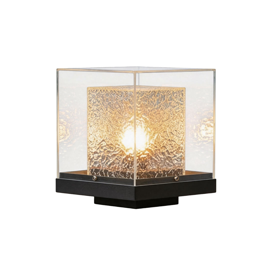 Small Outdoor Pillar Lights Courtyard Metal Landscape Light
