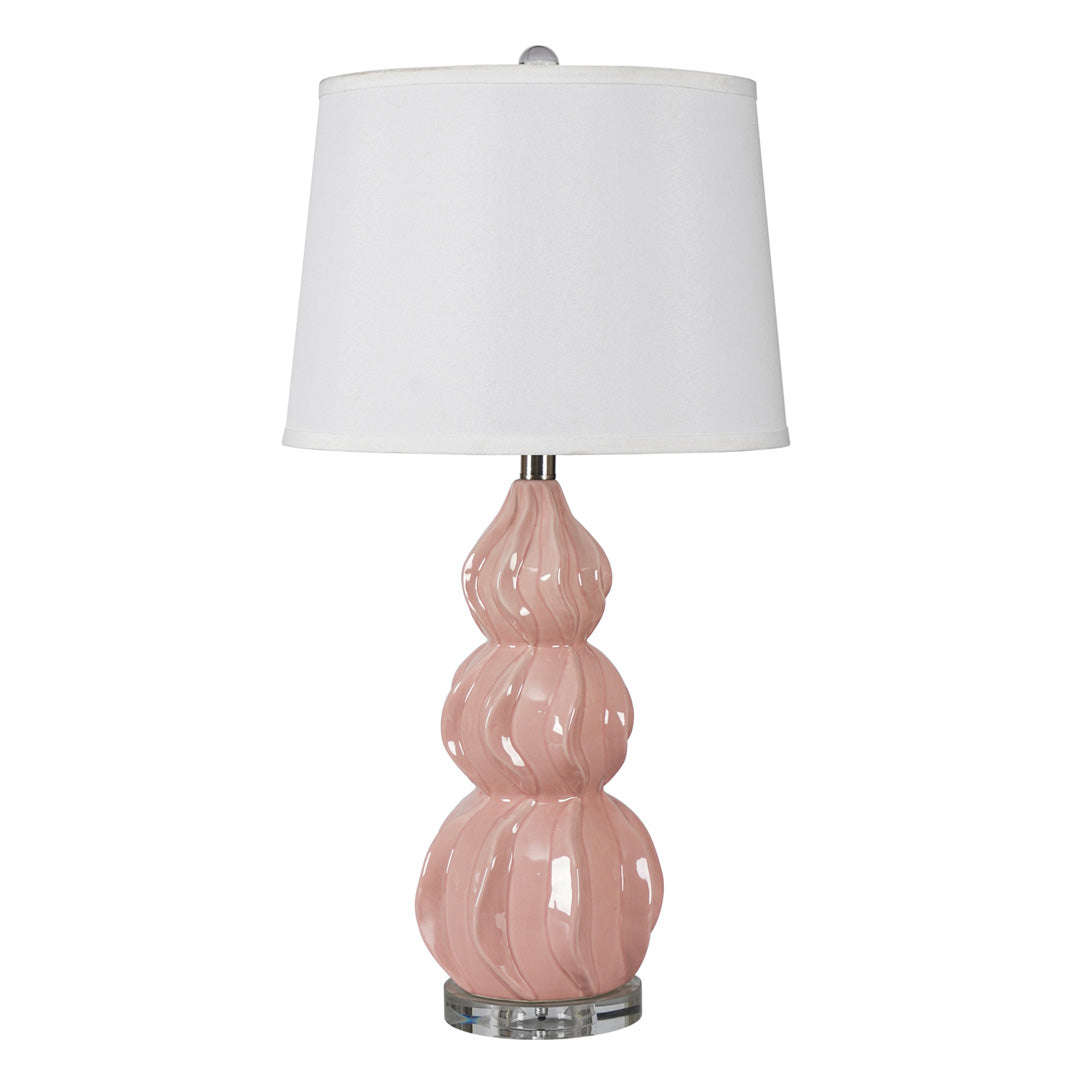 Gourd Table Lamp American Minimalist Ceramic Accent Lamp