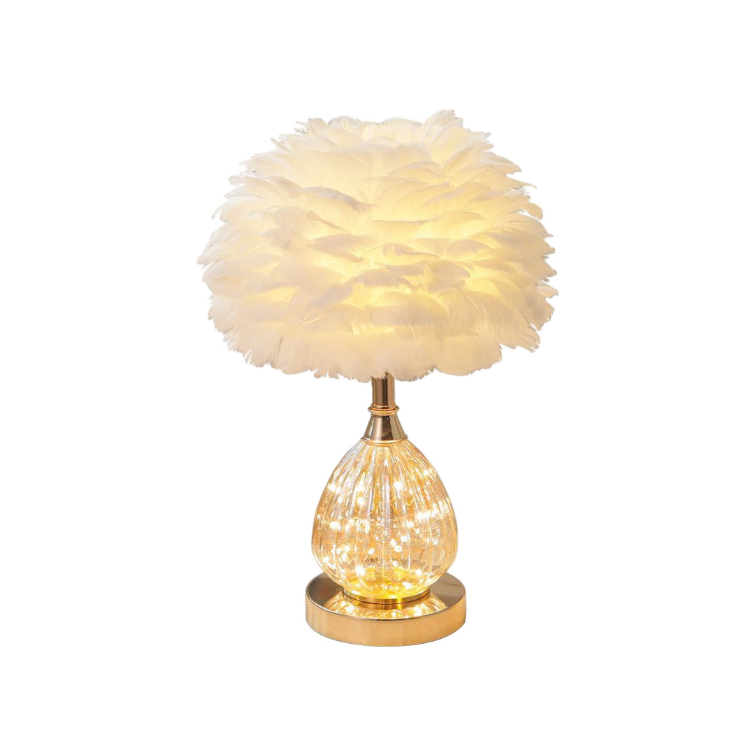 Feather Table Lamps Nordic Ins Style Romantic Wedding Lamp