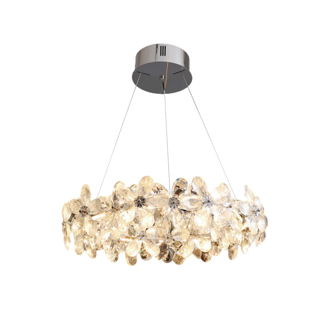 Dining Room Crystal Chandelier  French Flower Art Chandelier