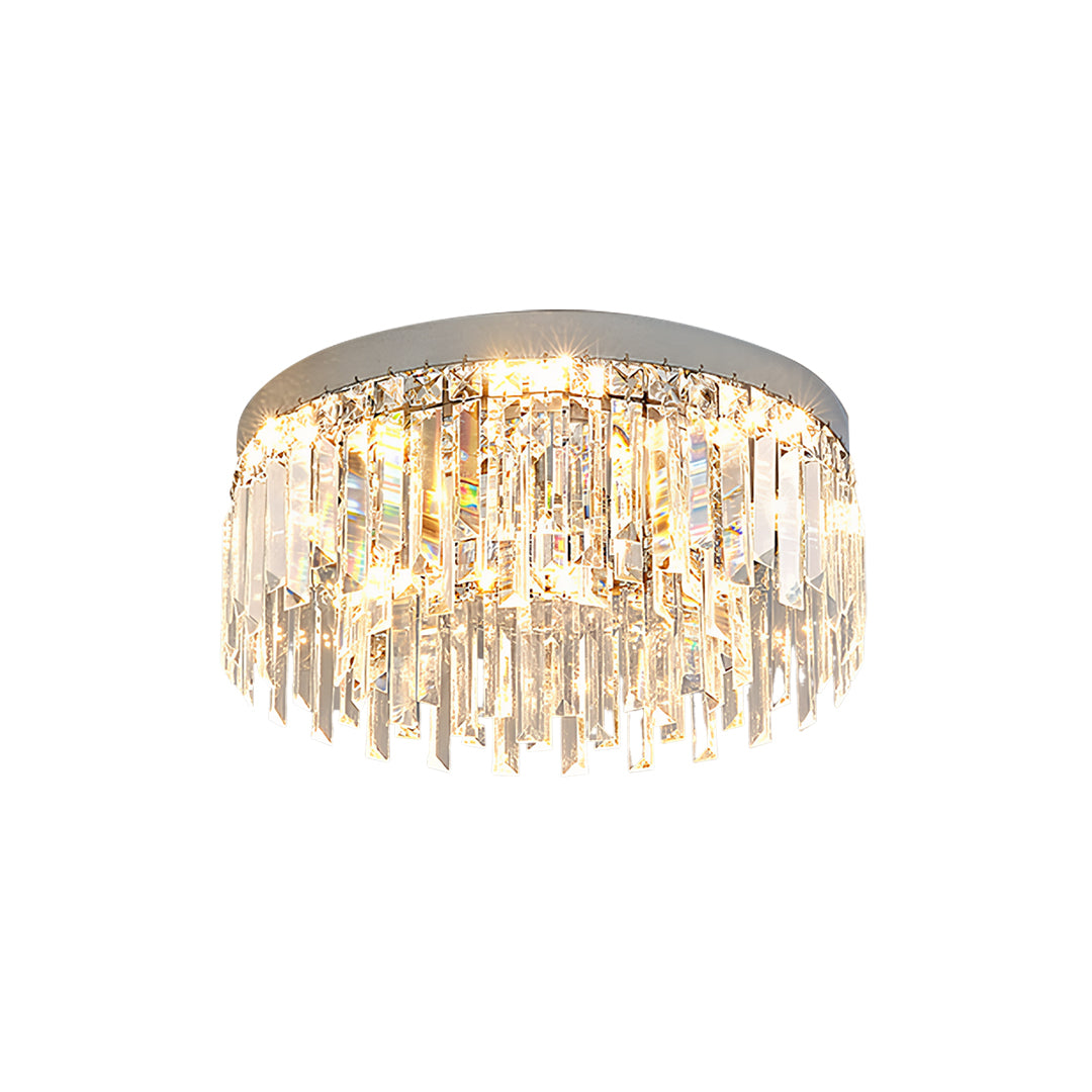 Crystal Flush Mount Ceiling Light Minimalist Round Ceiling Light