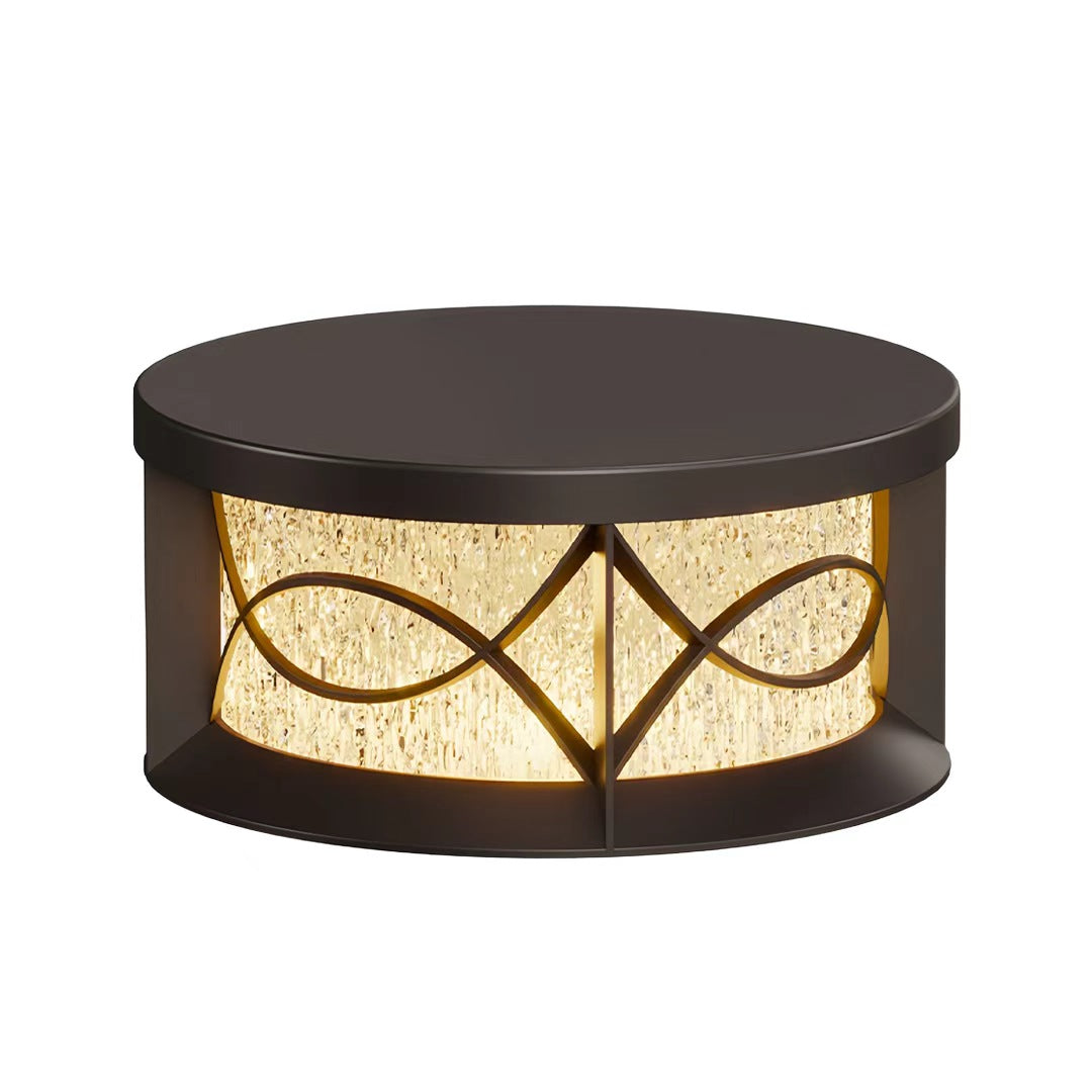 Round Pillar Lights Outdoor Waterproof Courtyard Light