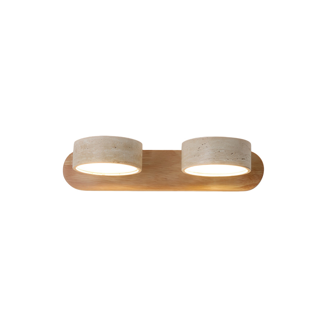 Vanity Bar Light Sconce Japanese Vintage Travertine LED Light