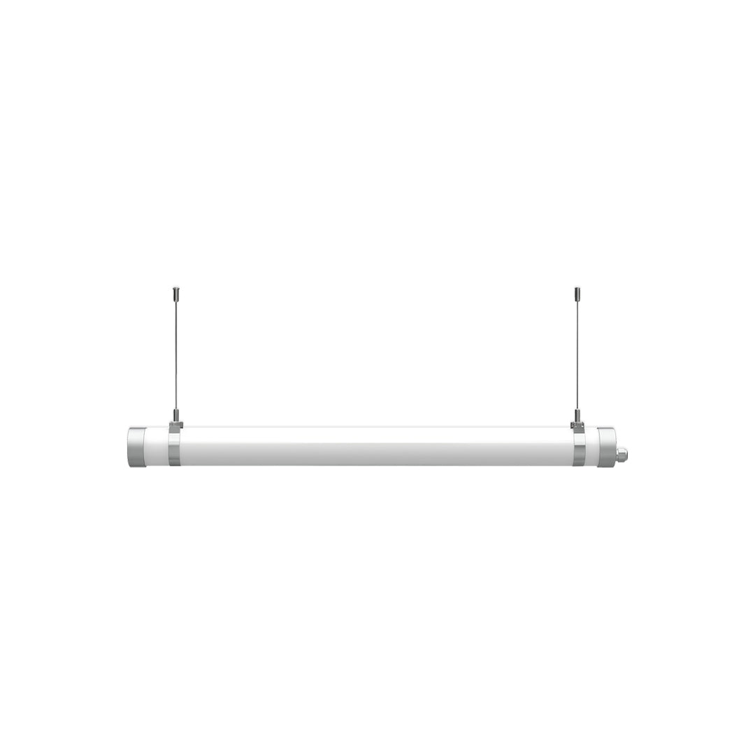 Round Linear Pendant Light LED Metal Integrated Frame Ceiling Light