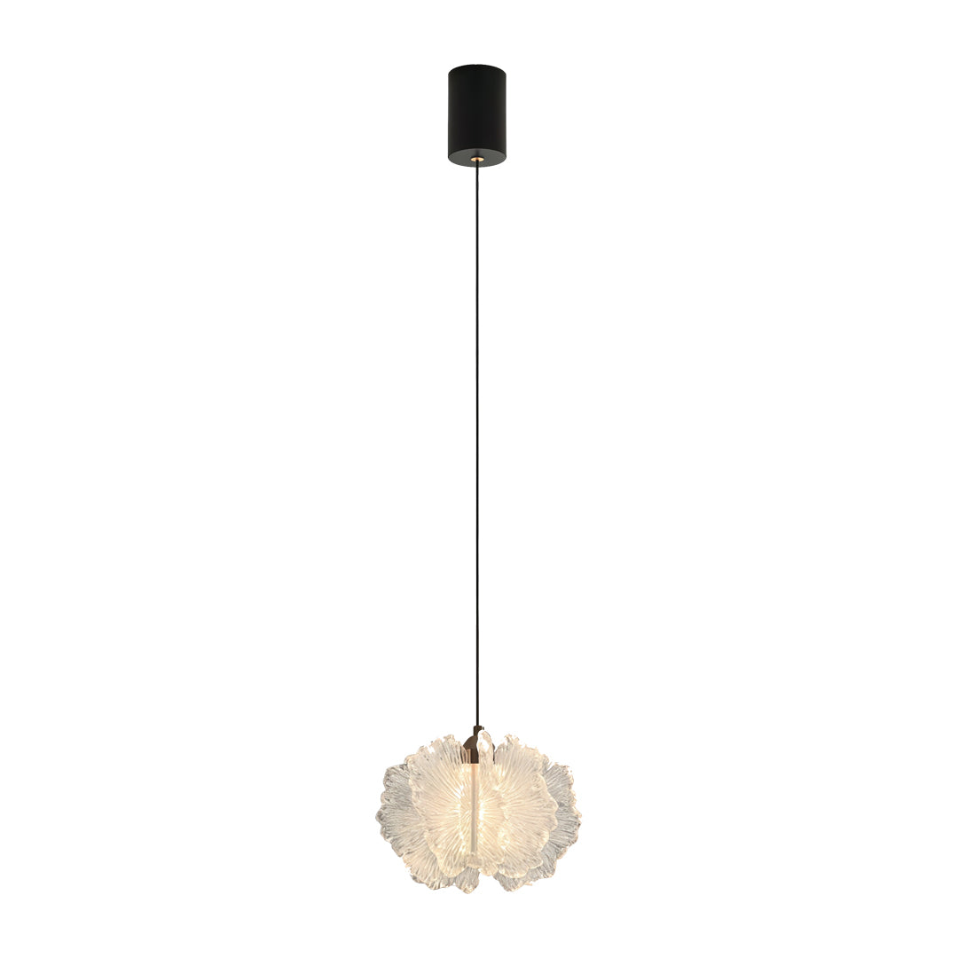 Petal Pendant Light French Cream-Style Adjustable Ceiling Light