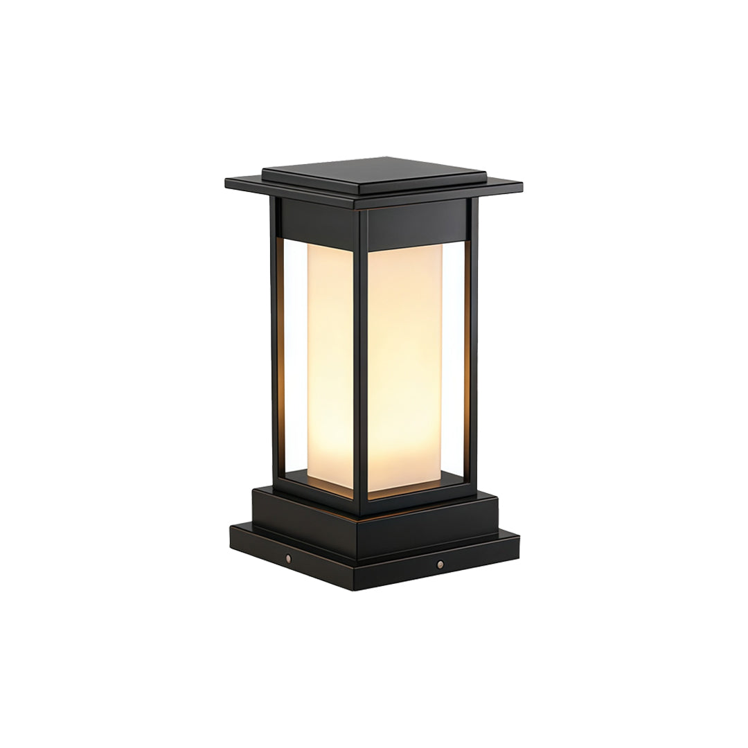 Black Bollard Light Outdoor Waterproof Garden Landscape Light