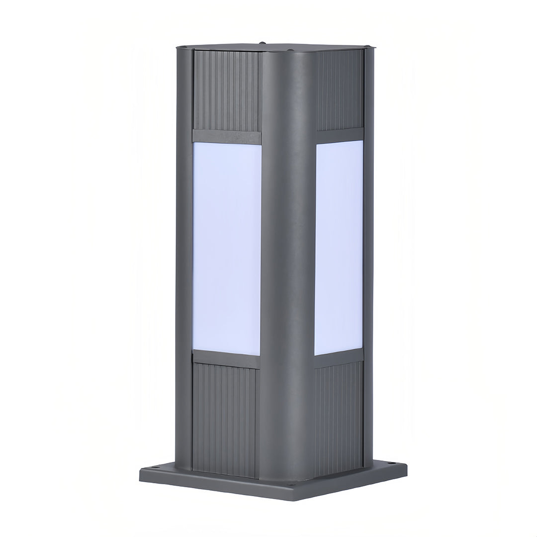 Square Path Lights Industrial Black Garden Outdoor Waterproof Lamp