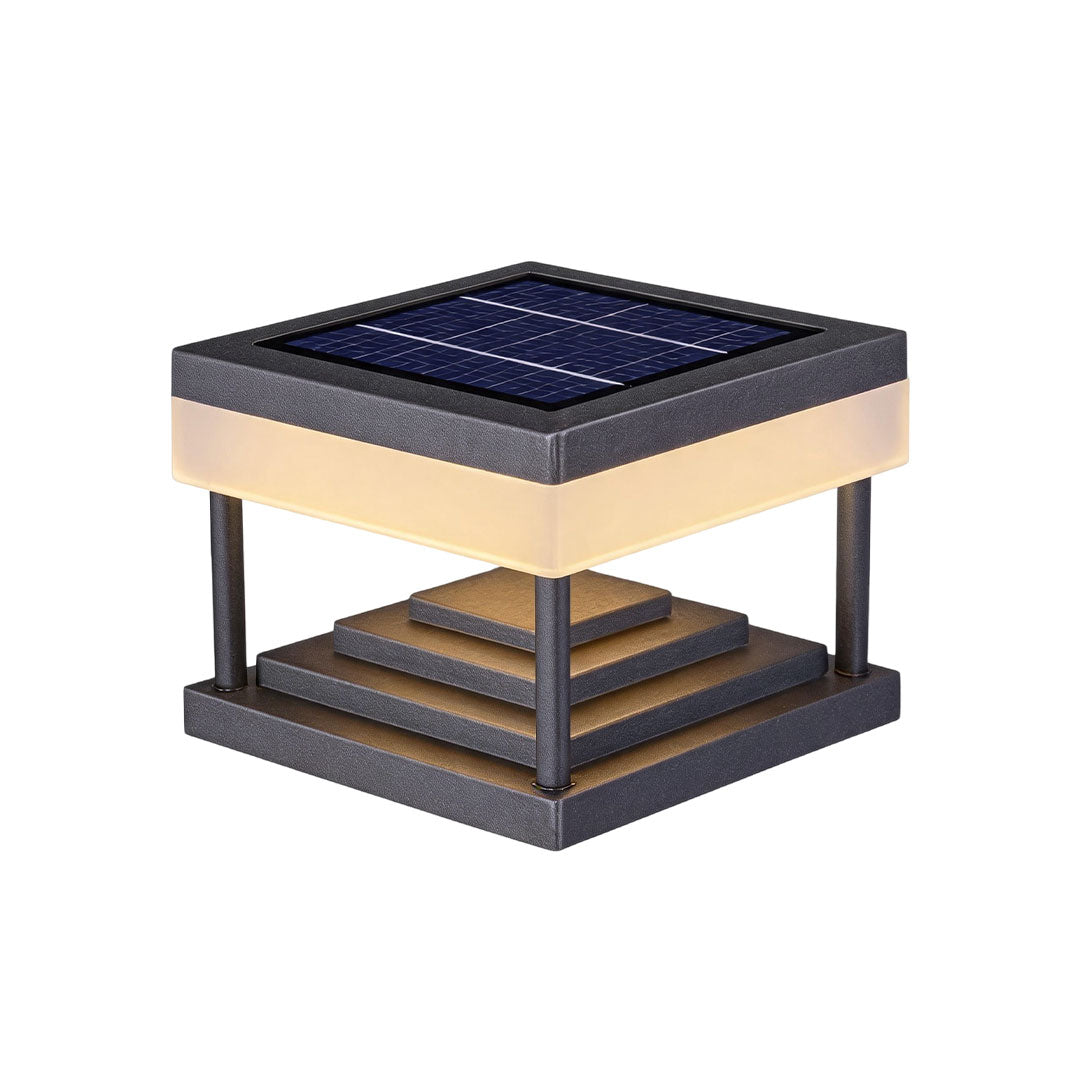 Outdoor Solar Pillar Lights Dual-Color Waterproof Light