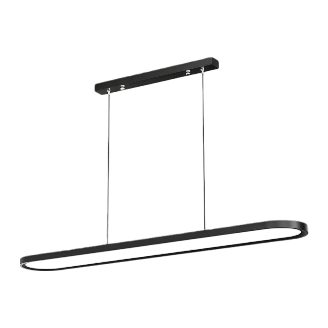 Black/White/Coffee Oval Shaped LED Modern Ceiling Lights Pendant Lights